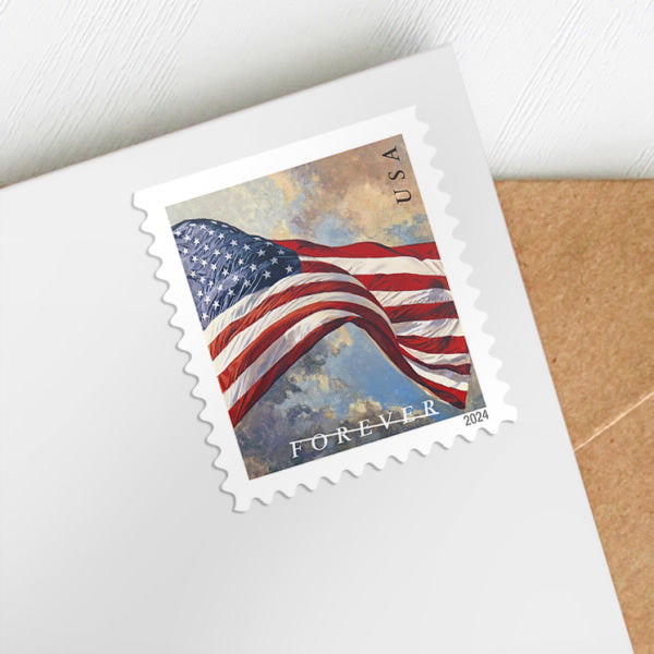 Book of Stamps - 2024 USA Flag